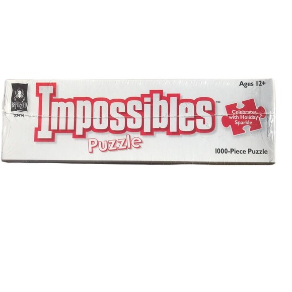Impossibles CELEBRATE WITH HOLIDAY SPARKLE 1000-Pc Puzzle Factory Sealed, new - Picture 4 of 4